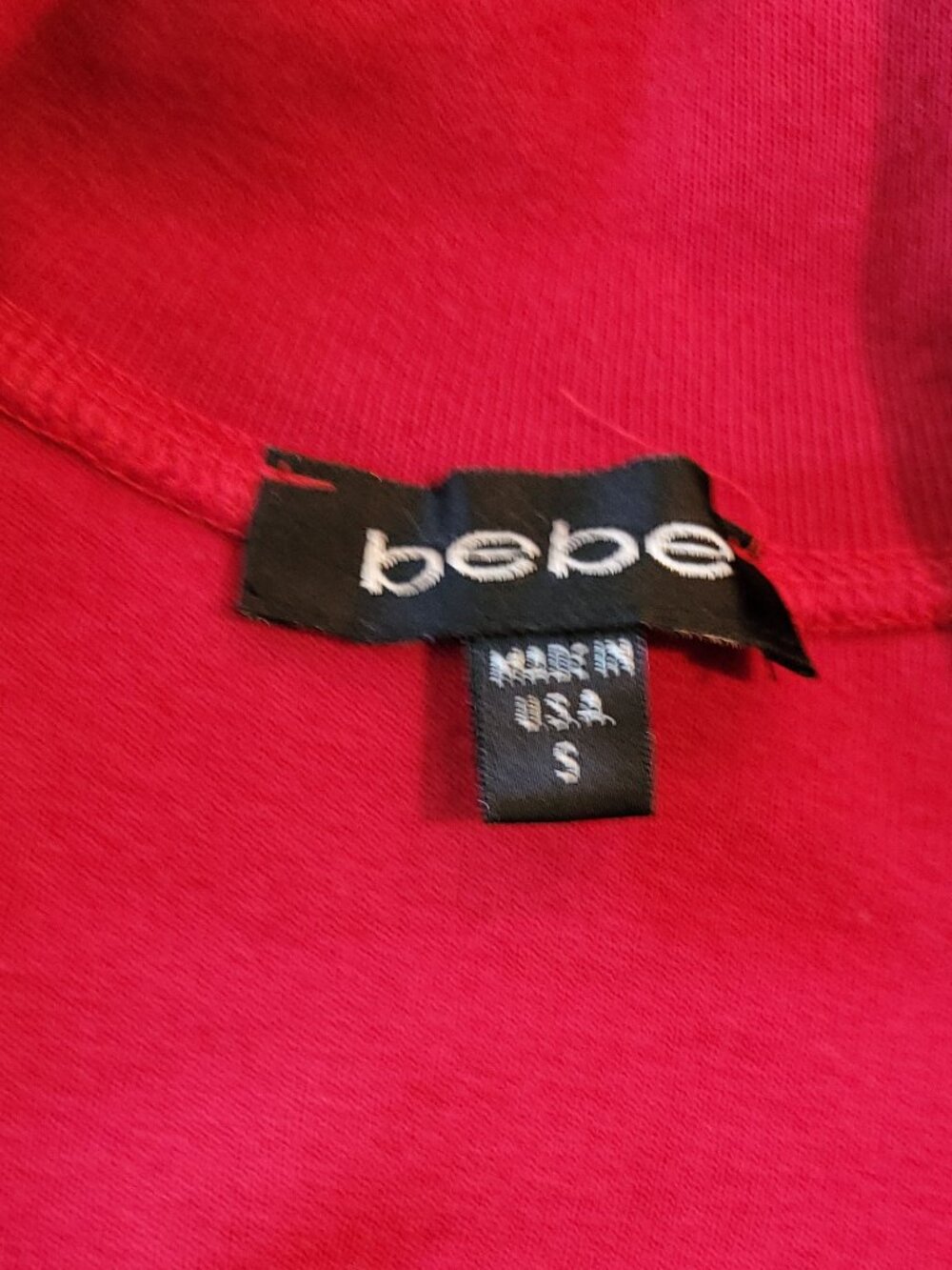 Red BEBE Rhinestone Jacket - Picture 3 of 4